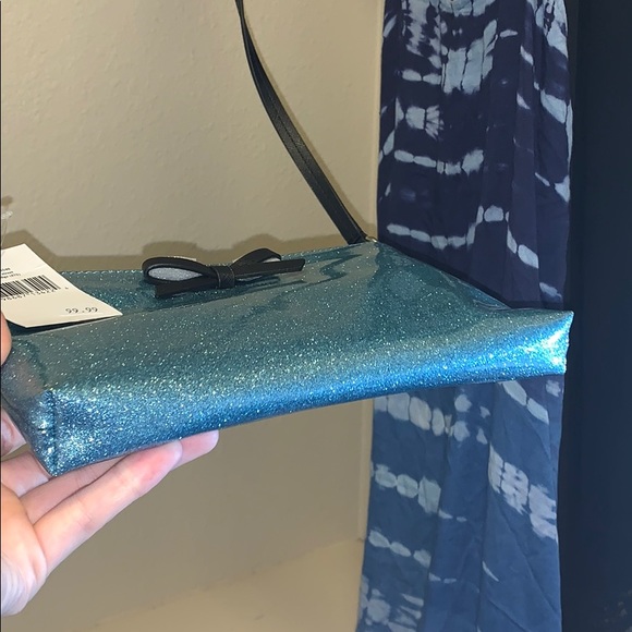 New Kate Spade blue glitter bag - Picture 3 of 4